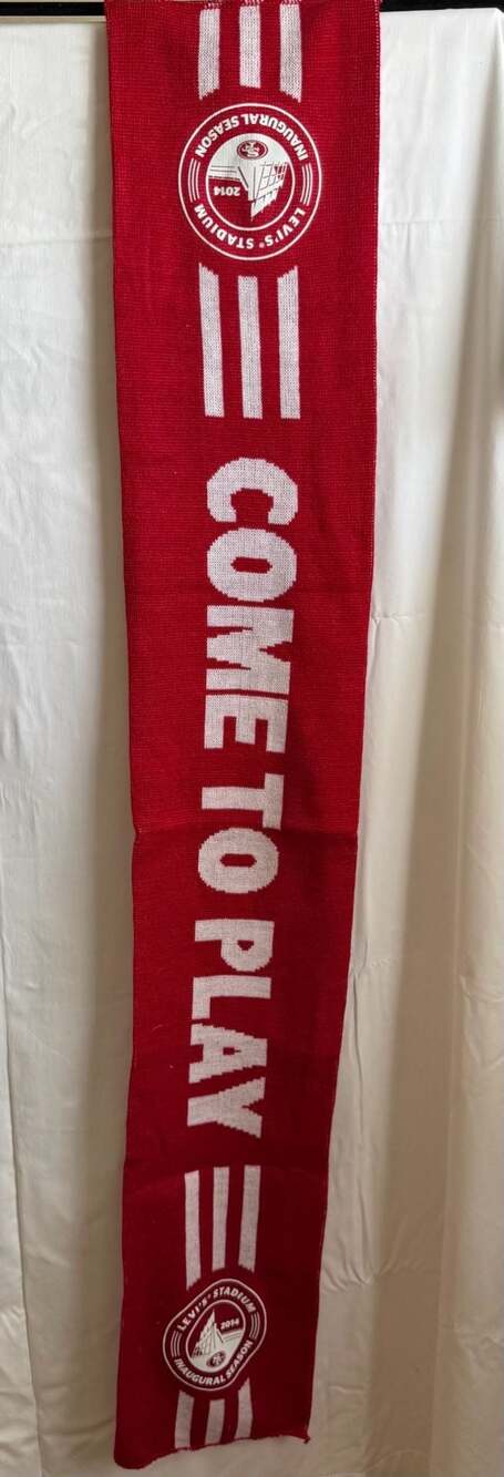 San Francisco 49ers 2014 Levi's Stadium Inaugural Season 'Come To Play' Scarf